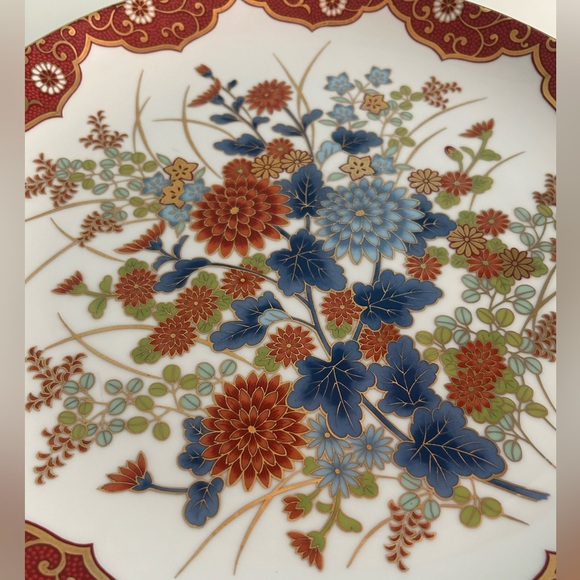 Vintage OMC Japanese Floral Plate - Picture 5 of 7